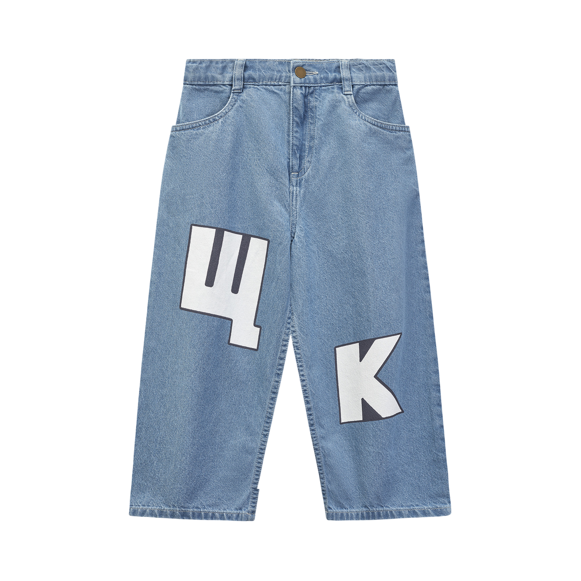 Jeans W.K Mid Bleach Wash