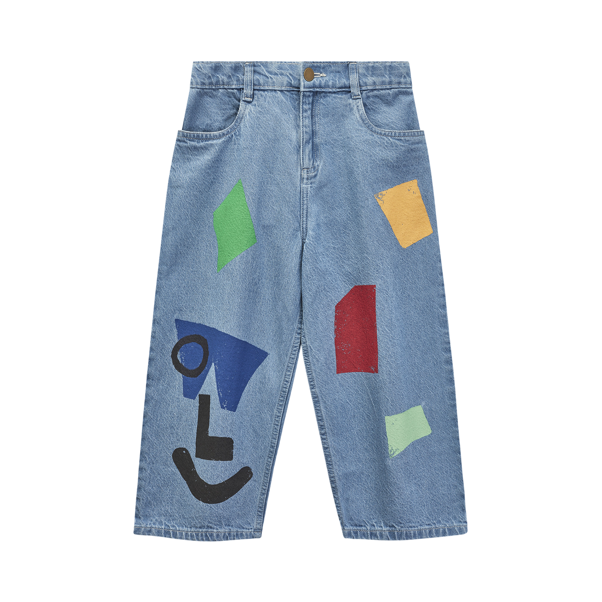 Jeans Amazed Face Jean Mid Bleach Wash