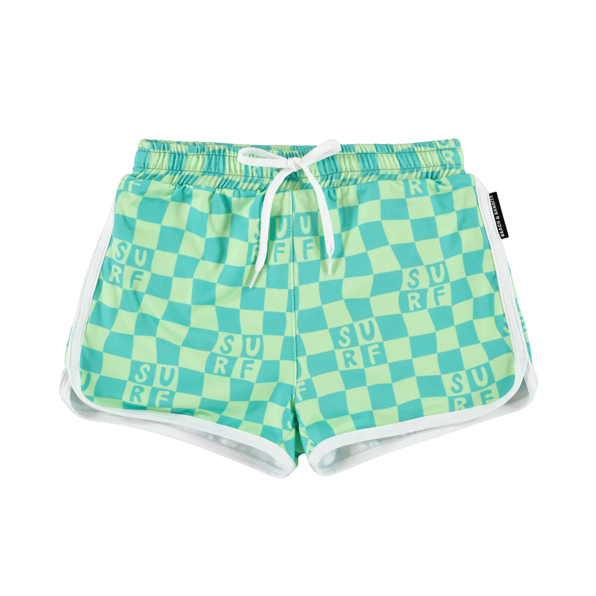Badehose UPF 50+ Checkered Surf Green