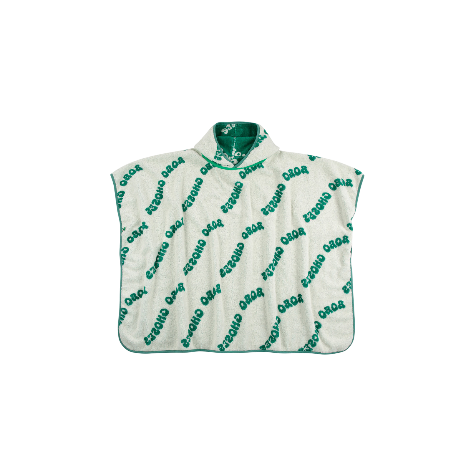 Poncho Wavy Bobo Choses All Over Terry Towel Offwhite