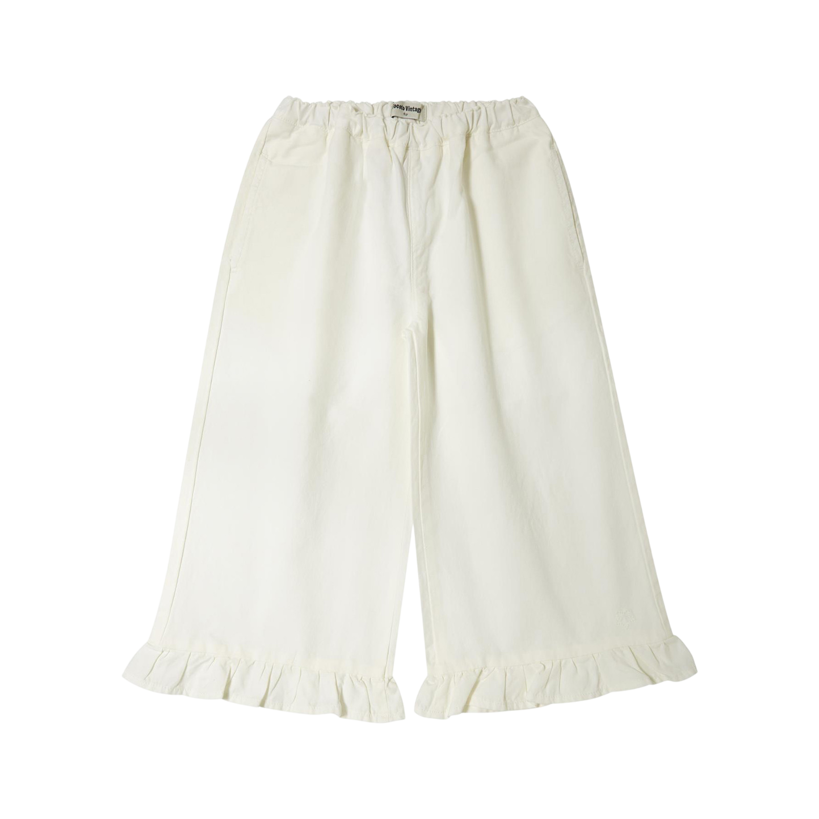 Hose Low Ruffled Off White