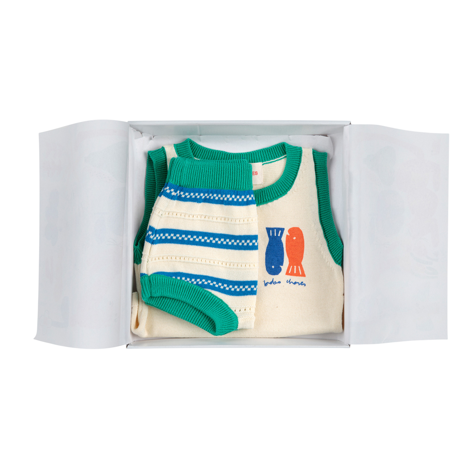 Baby Set Lucky Fish Offwhite