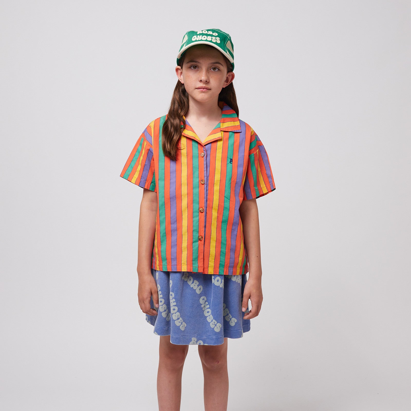 Jupe Wavy Bobo Choses All Over Waffle Blue