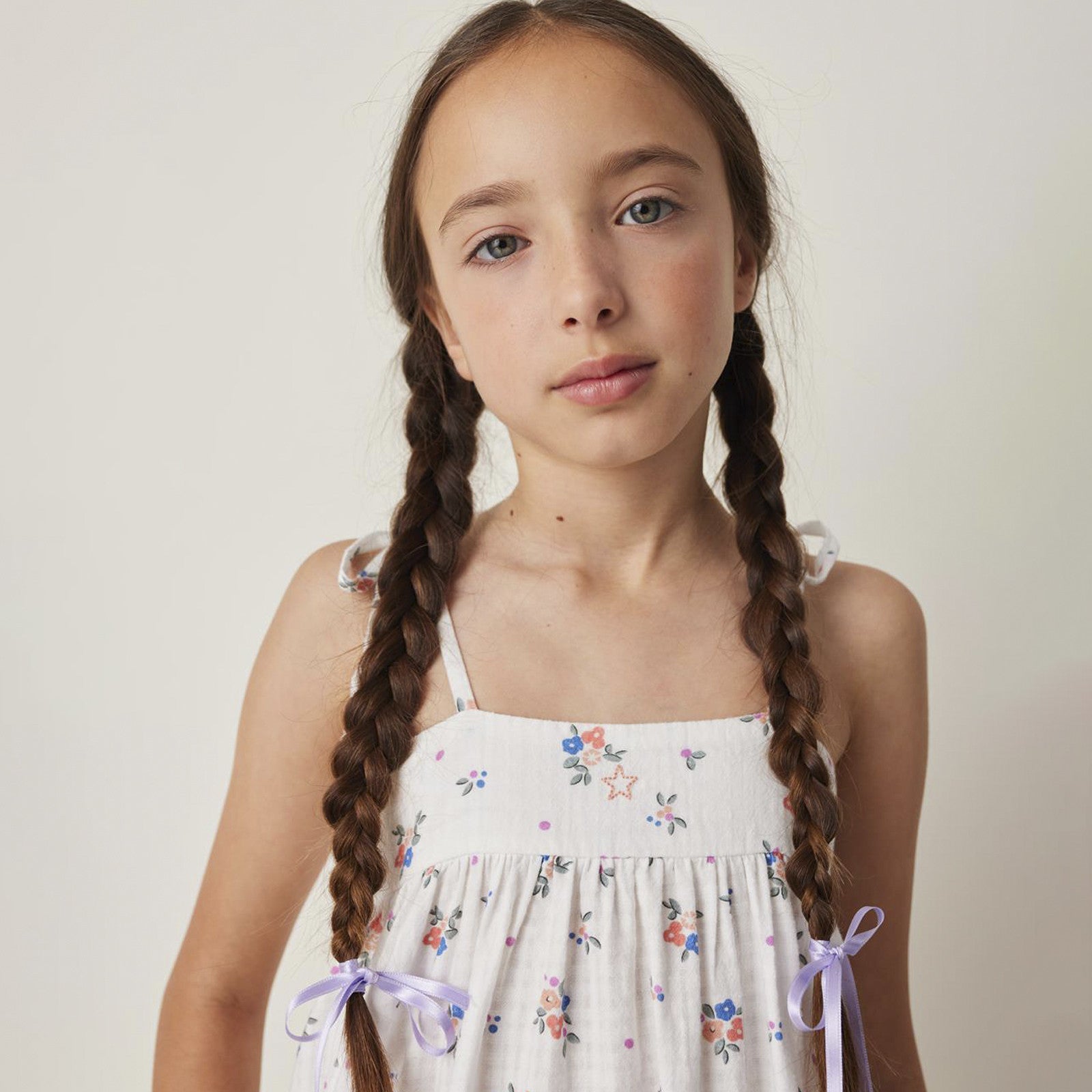 Kleid Flower Print Off White