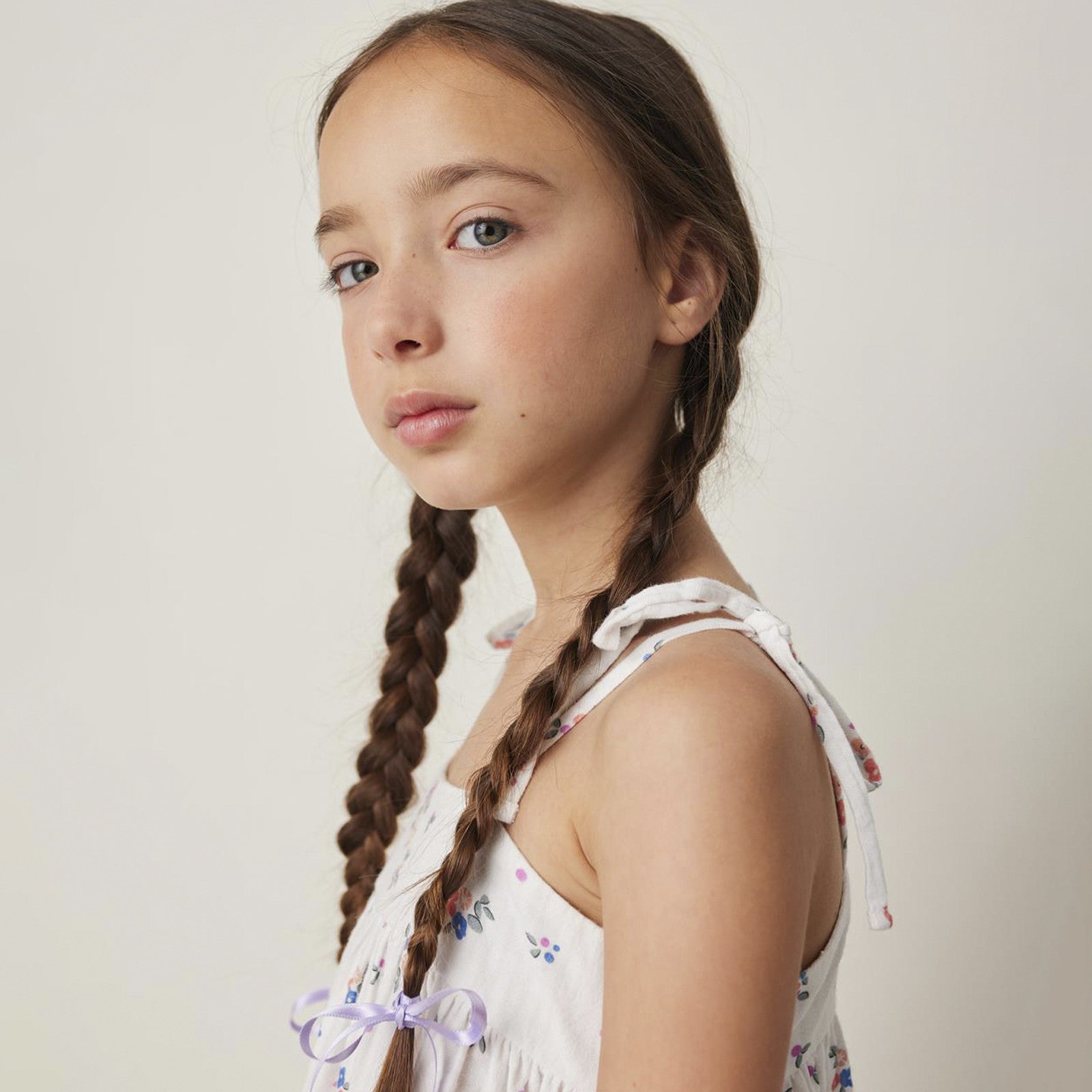 Kleid Flower Print Off White