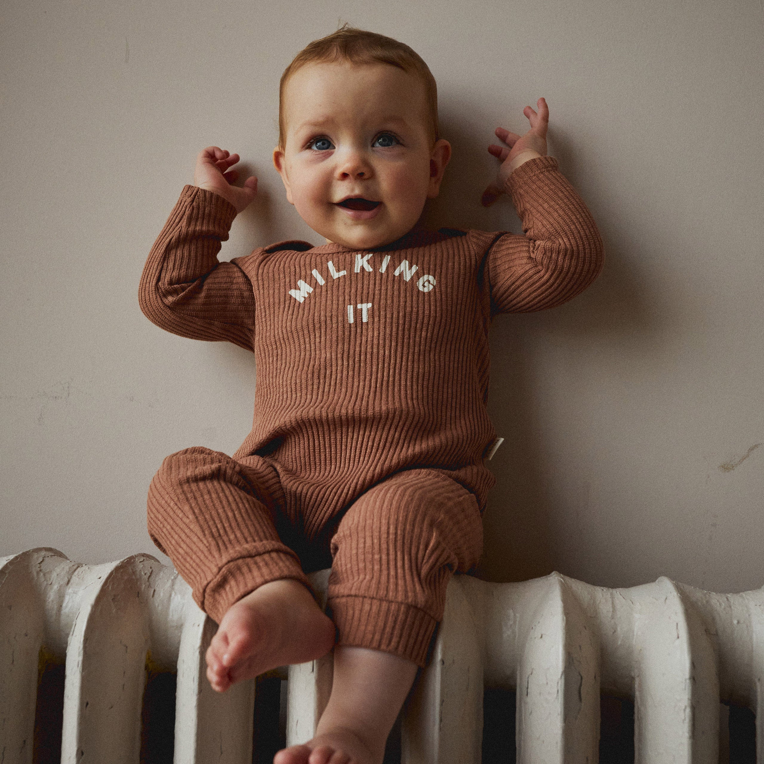 Combinaison bébé Milking It Clay