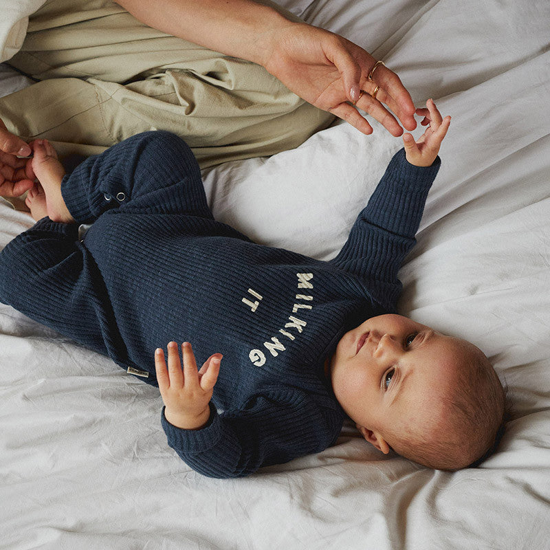 Combinaison bébé Milking It Navy