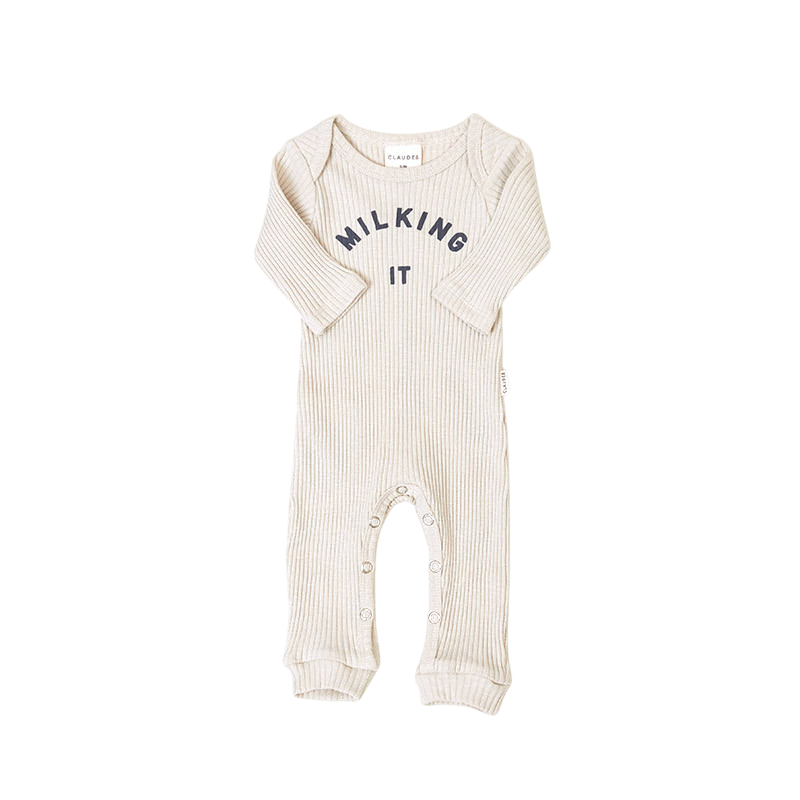 Baby Einteiler Milking It Oat