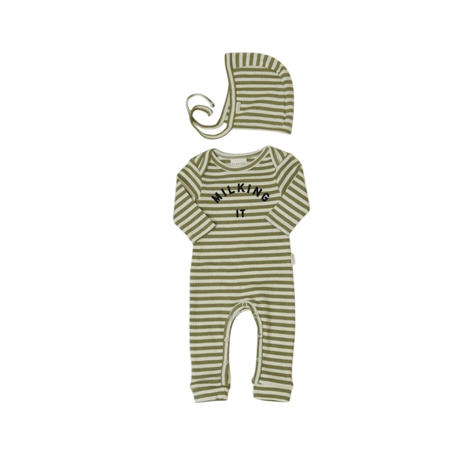 Baby Einteiler Milking It Stripe
