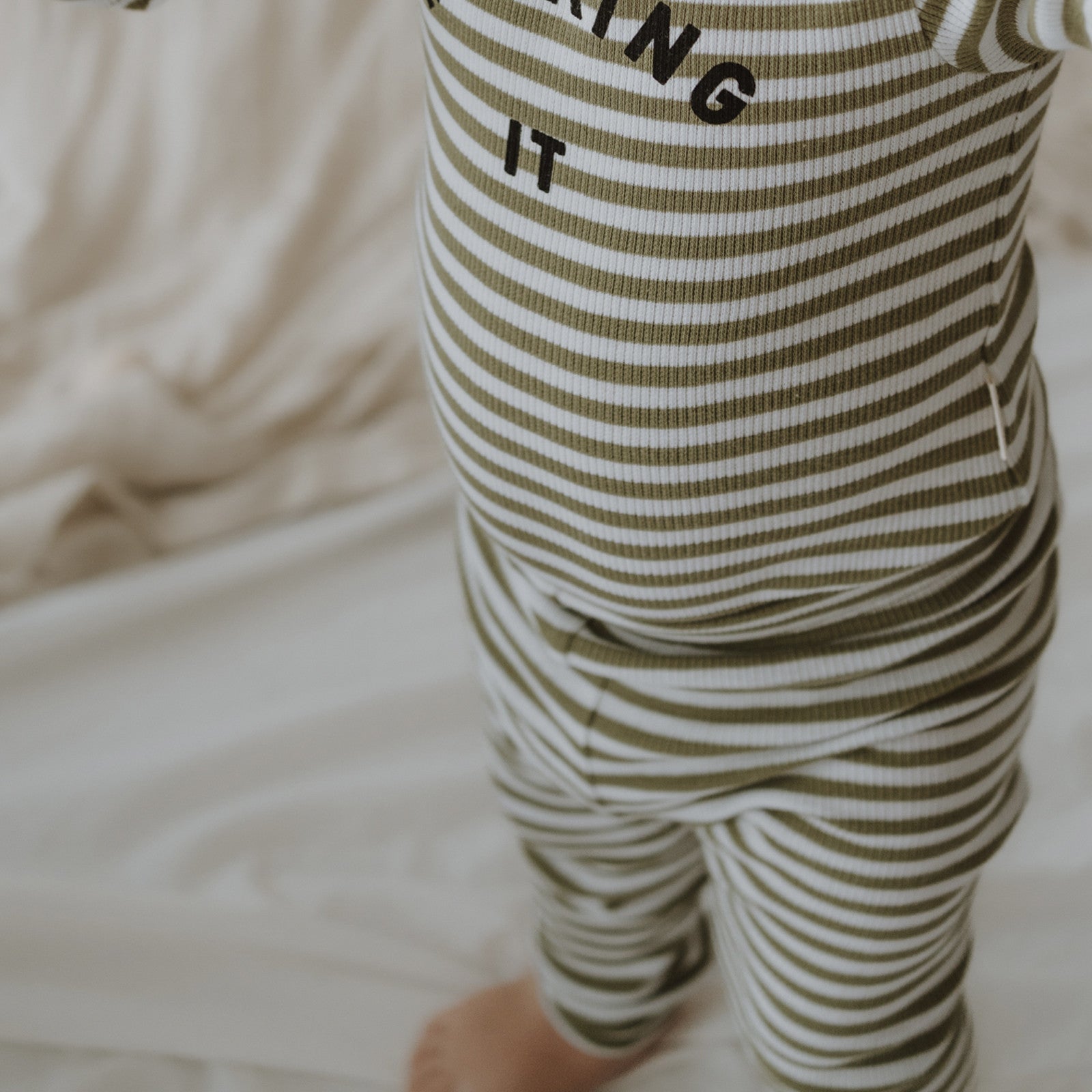 Baby leggings stripe