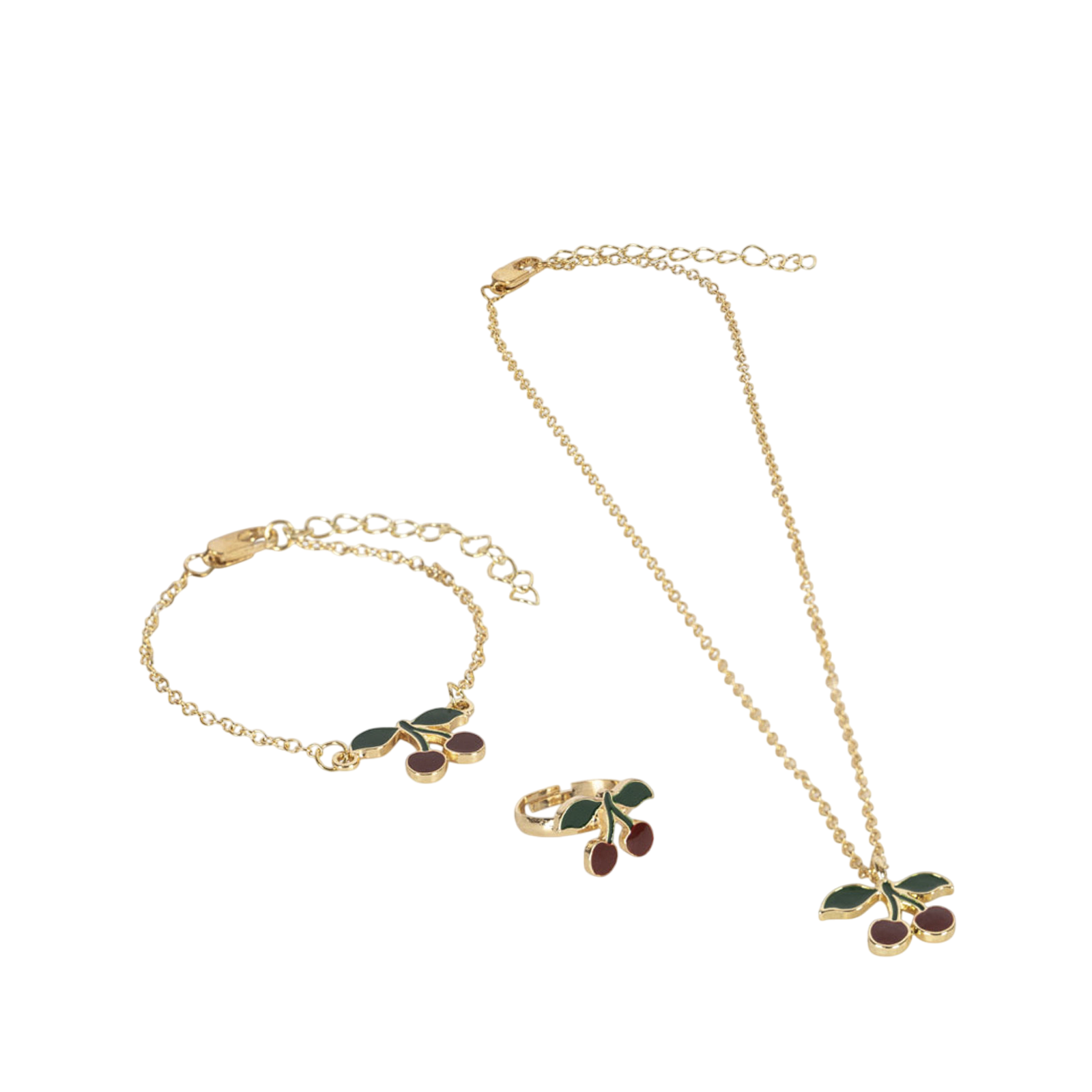 Cherry Gold jewelry set