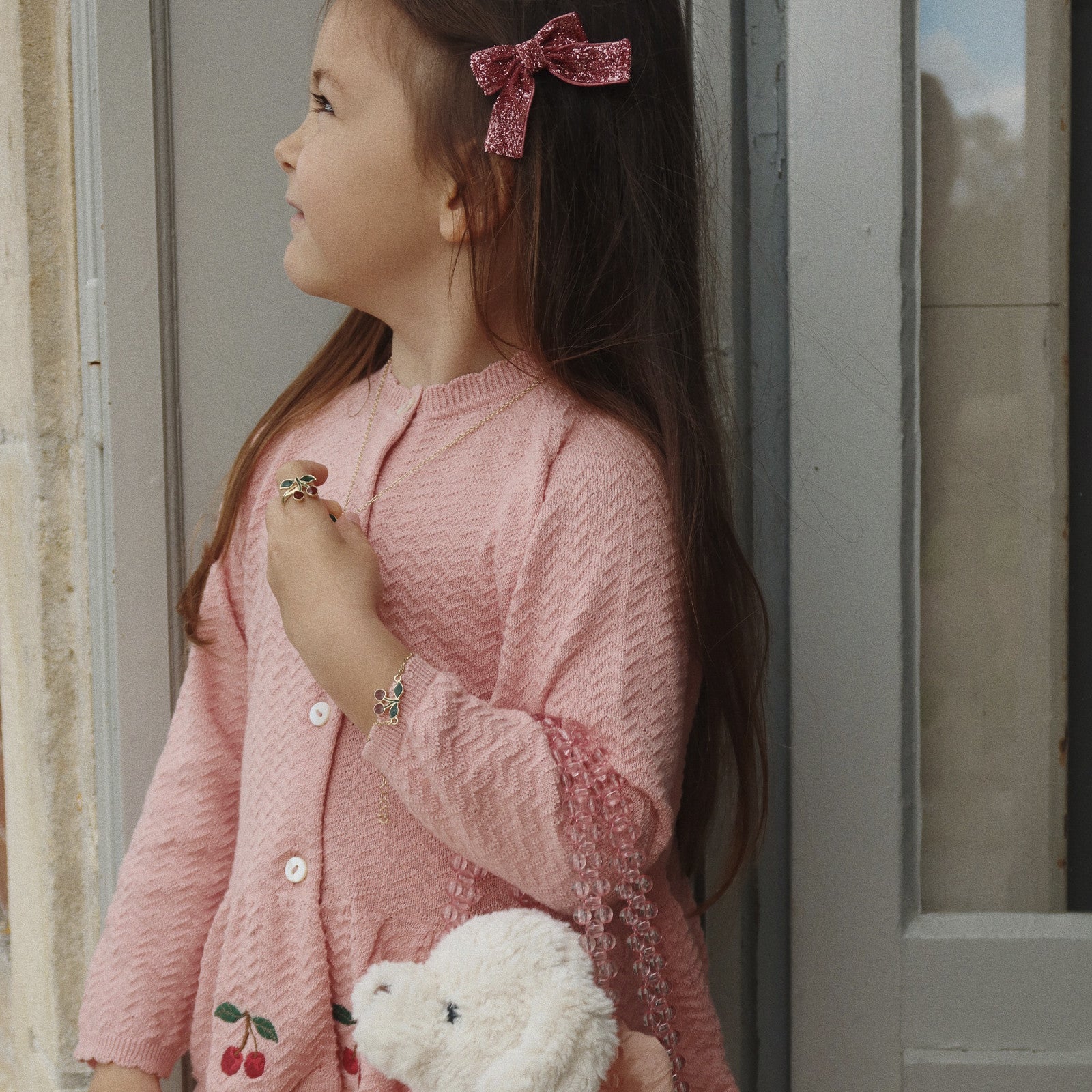 Bracelet set of 2 Cherry Bestie Gold