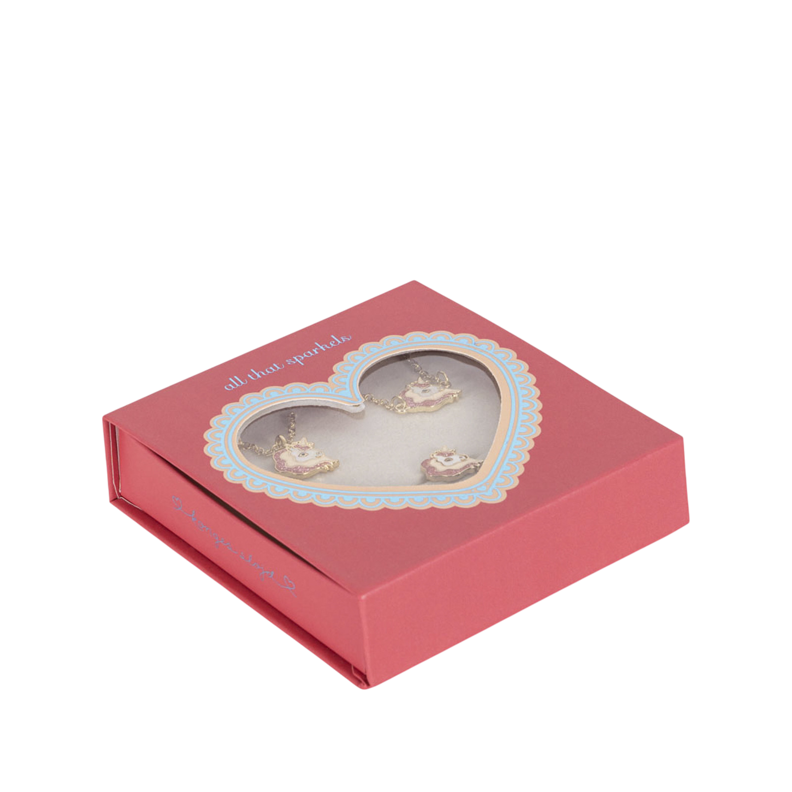 Unicorn gold jewelry set