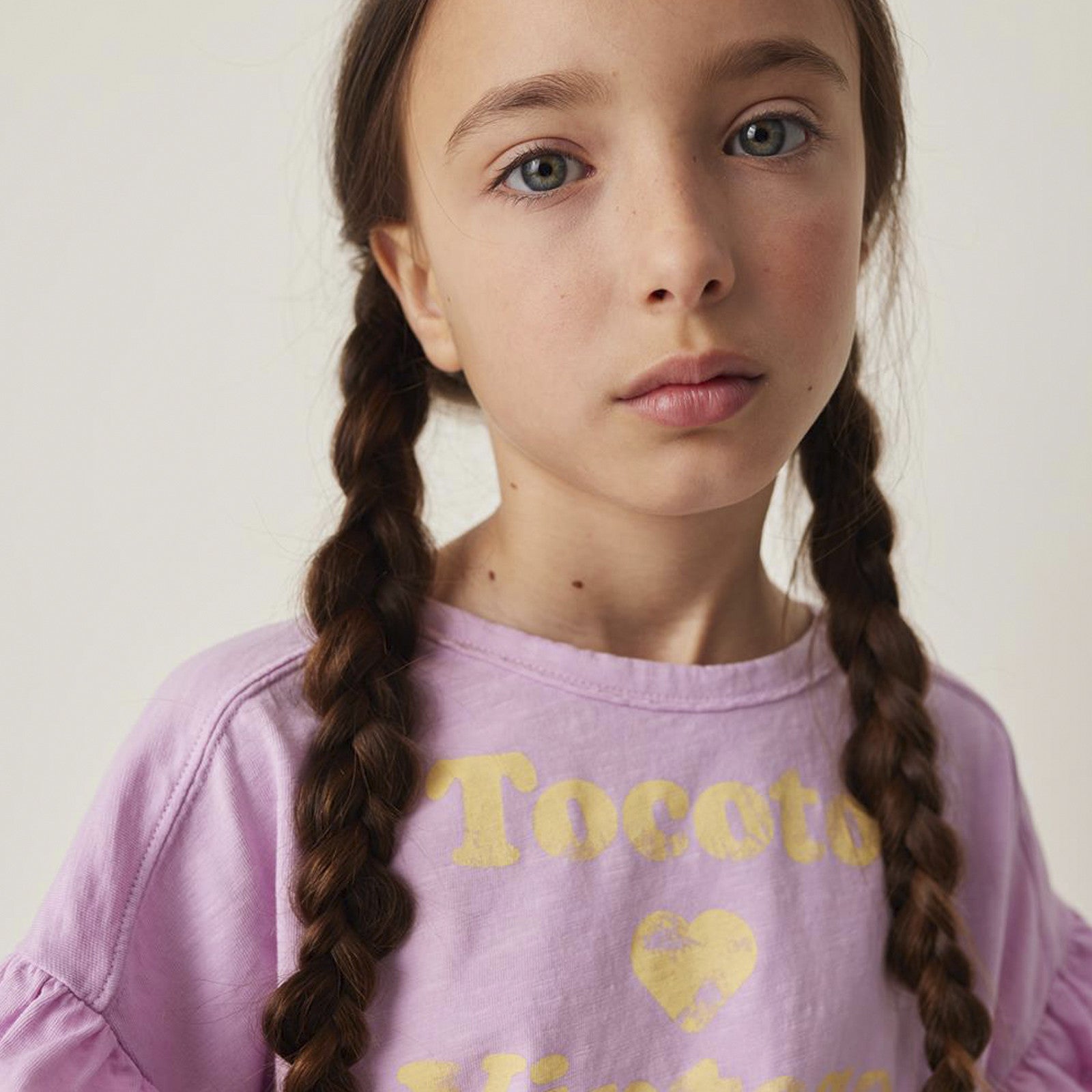 T-Shirt Tocoto Loves Vintage Pink