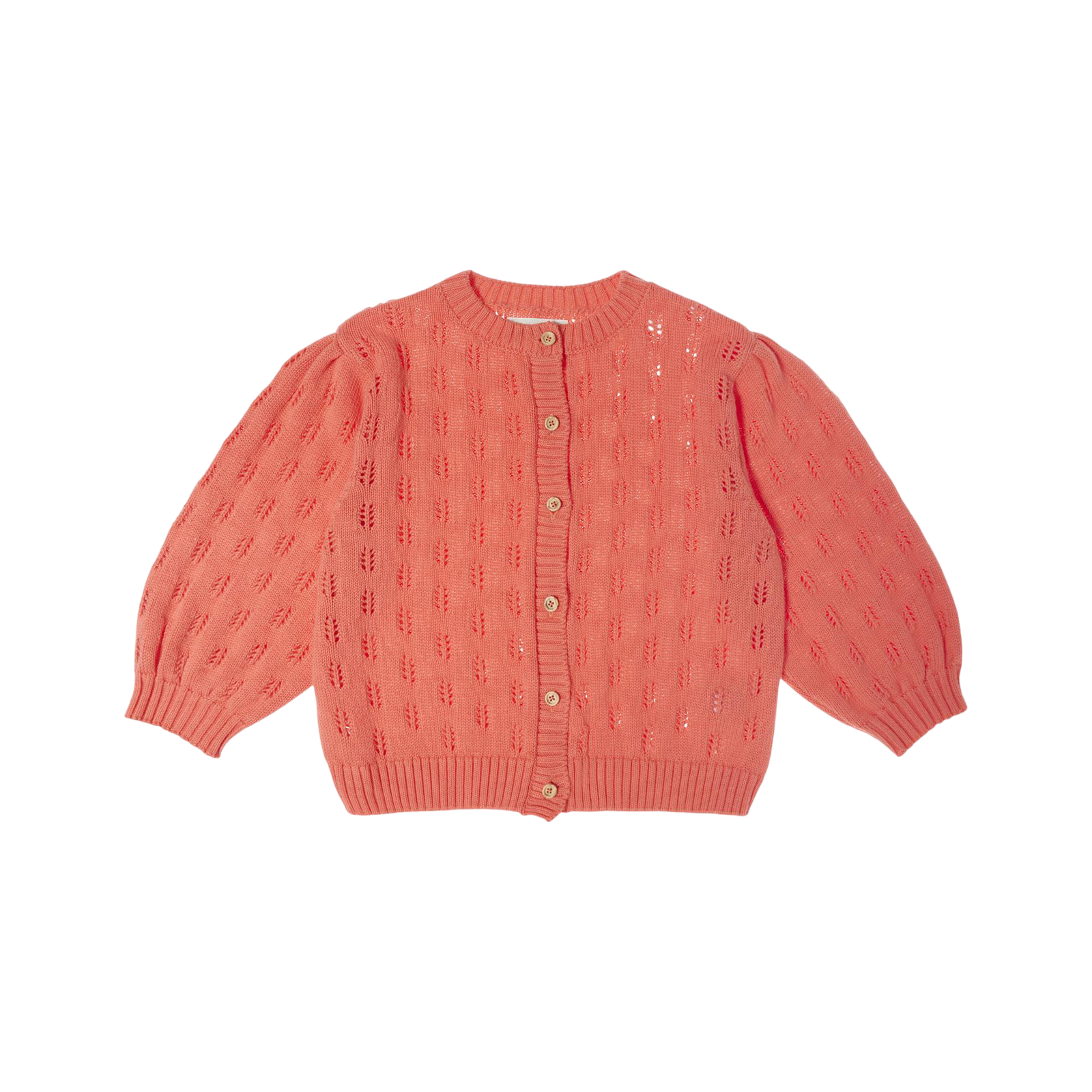 Strickjacke Flowers Pink Fluor