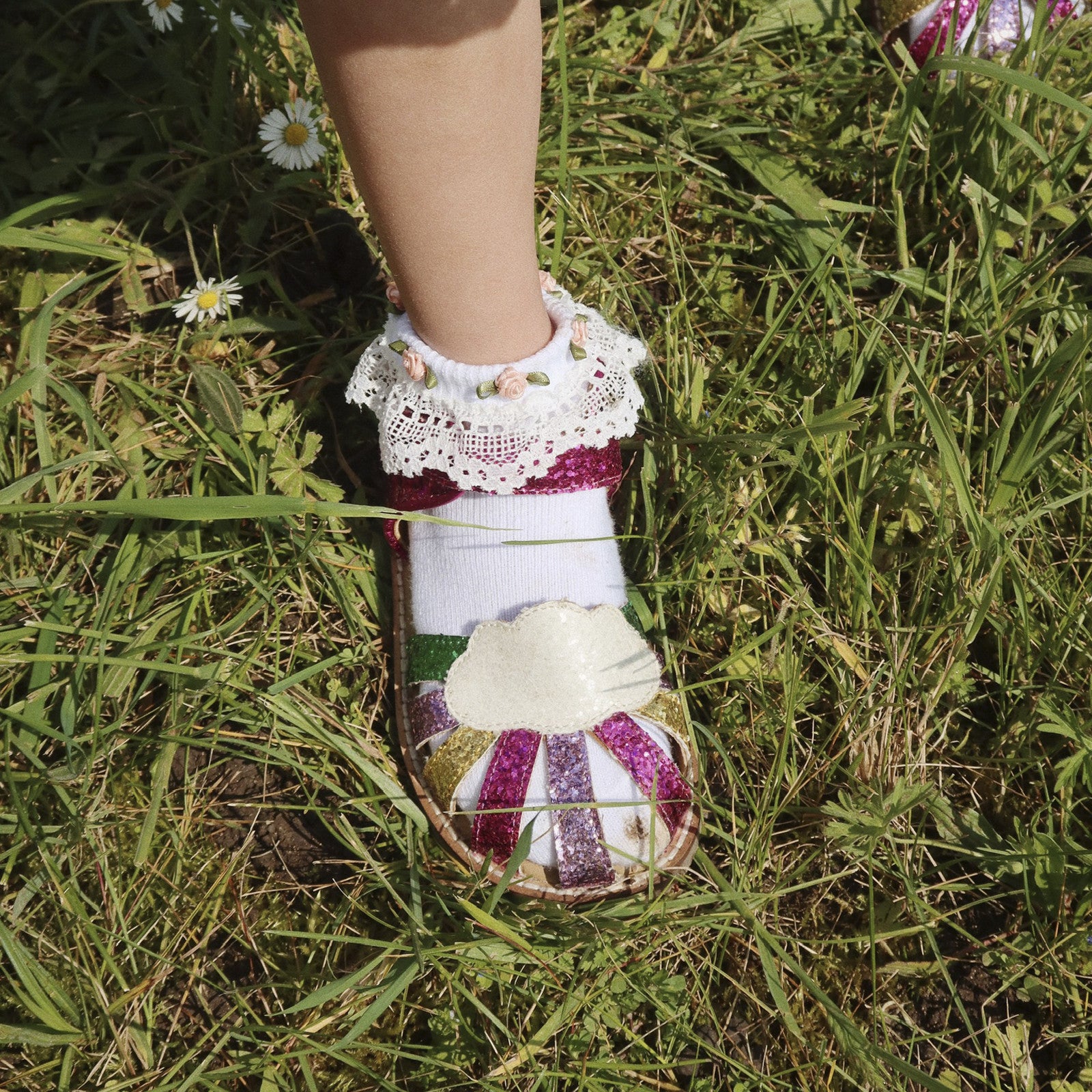 Lot de 2 chaussettes Lace Optic White