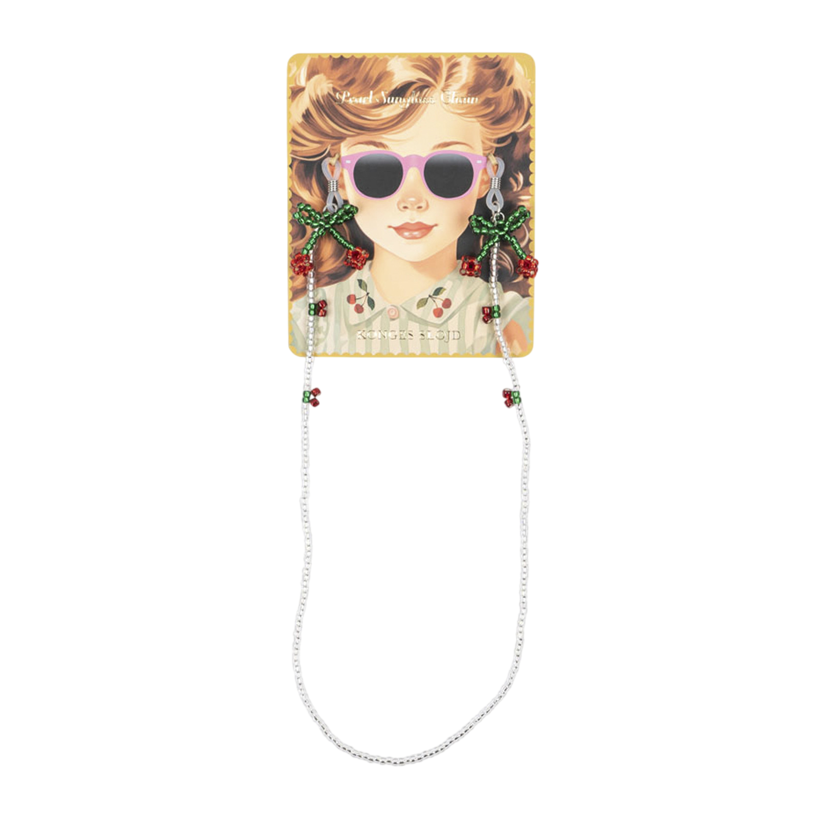 Eyewear strap Bead Chain Cherry Multi