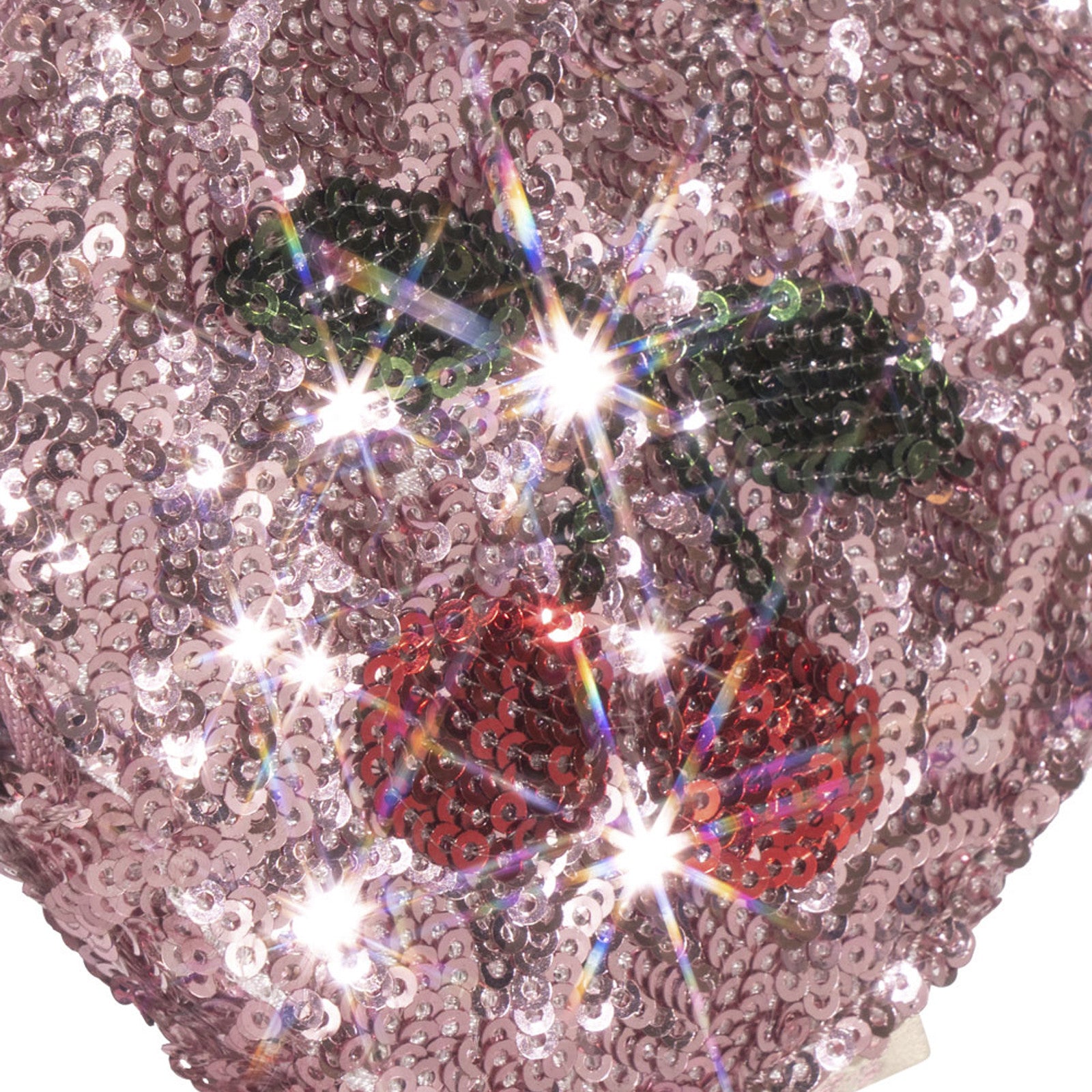 Portefeuille Sequin Heart Mellow Rose