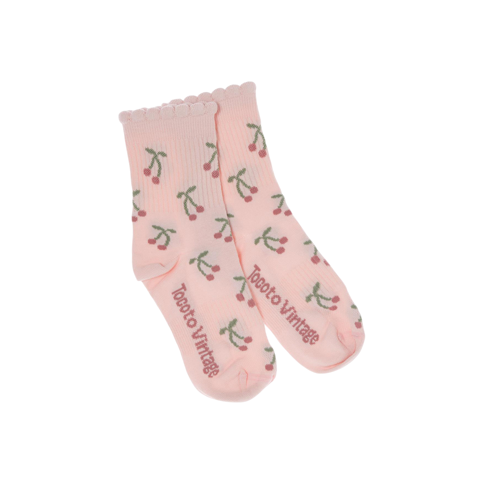 Socken Cherry Printed Pink