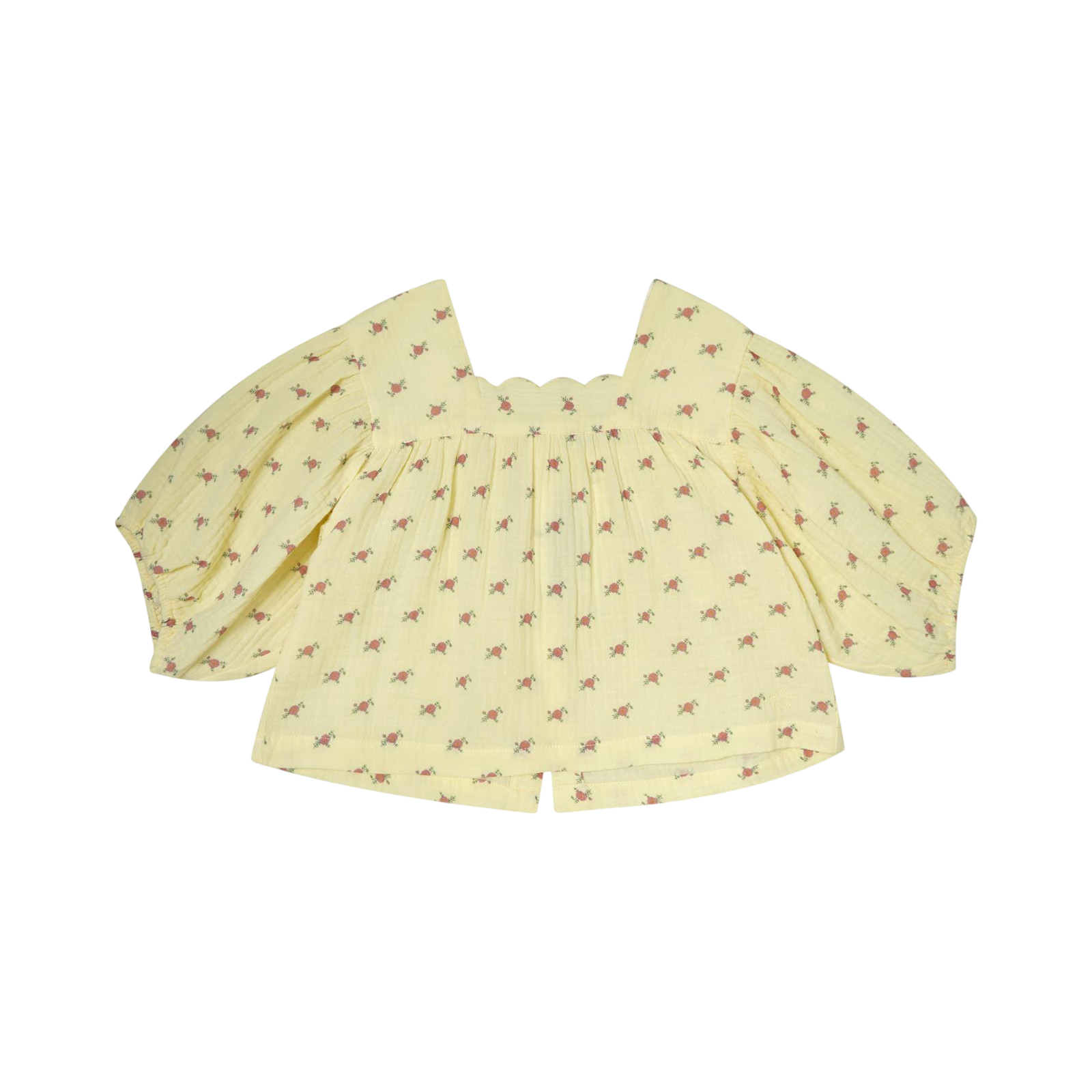Blouse Flower Print Yellow