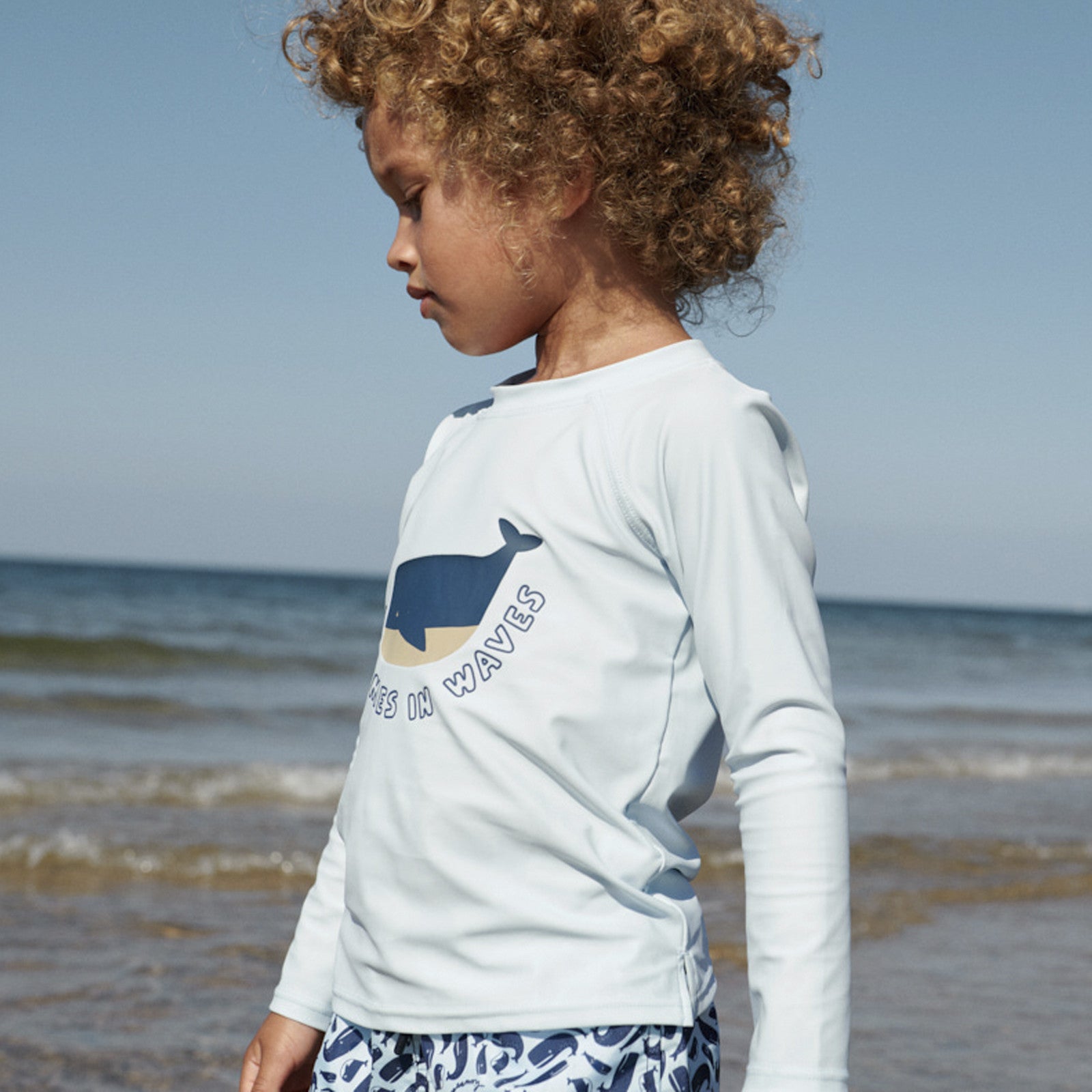 UV swim shirt Noah Placement It Comes In Waves Pure Sky
