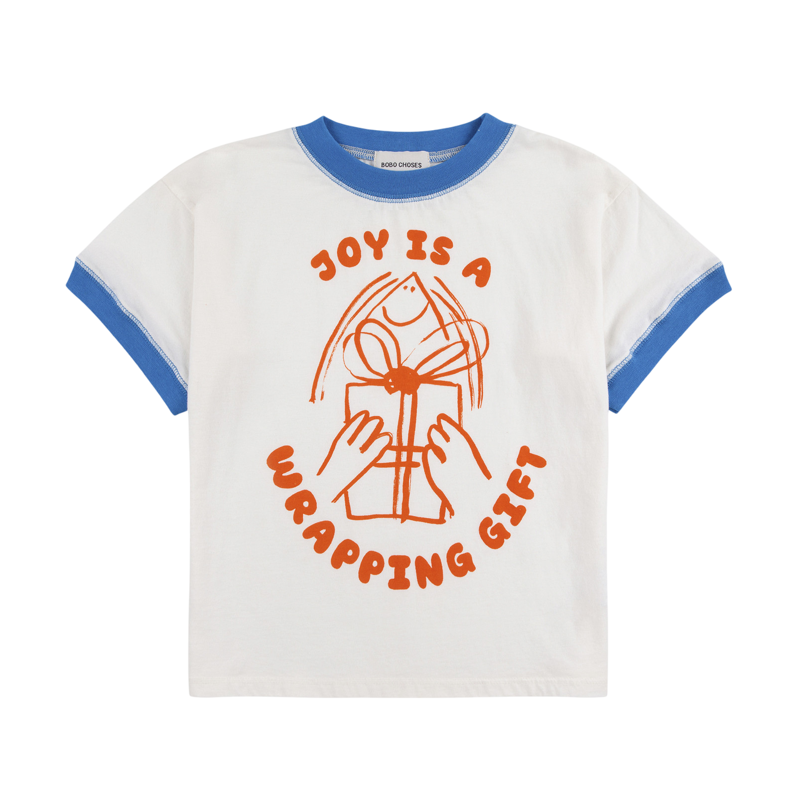 T-shirt Joy Is A Wrapping Gift Offwhite