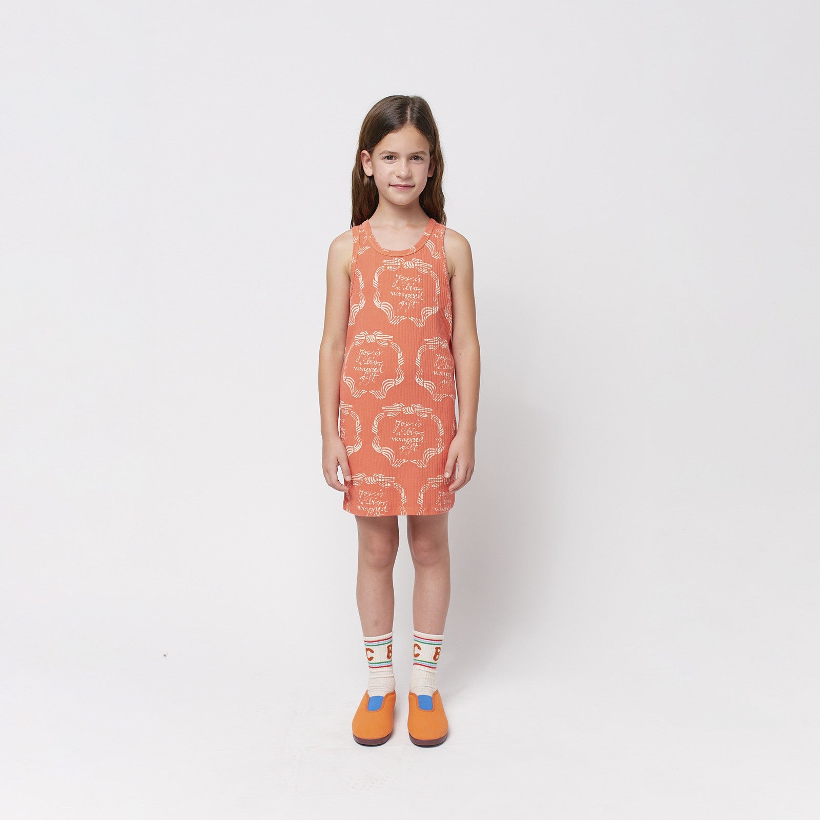 Dress Ribbon Gift All Over Midi Red