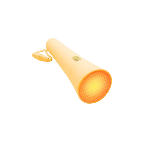 Lampe de poche avec variateur de couleur jaune