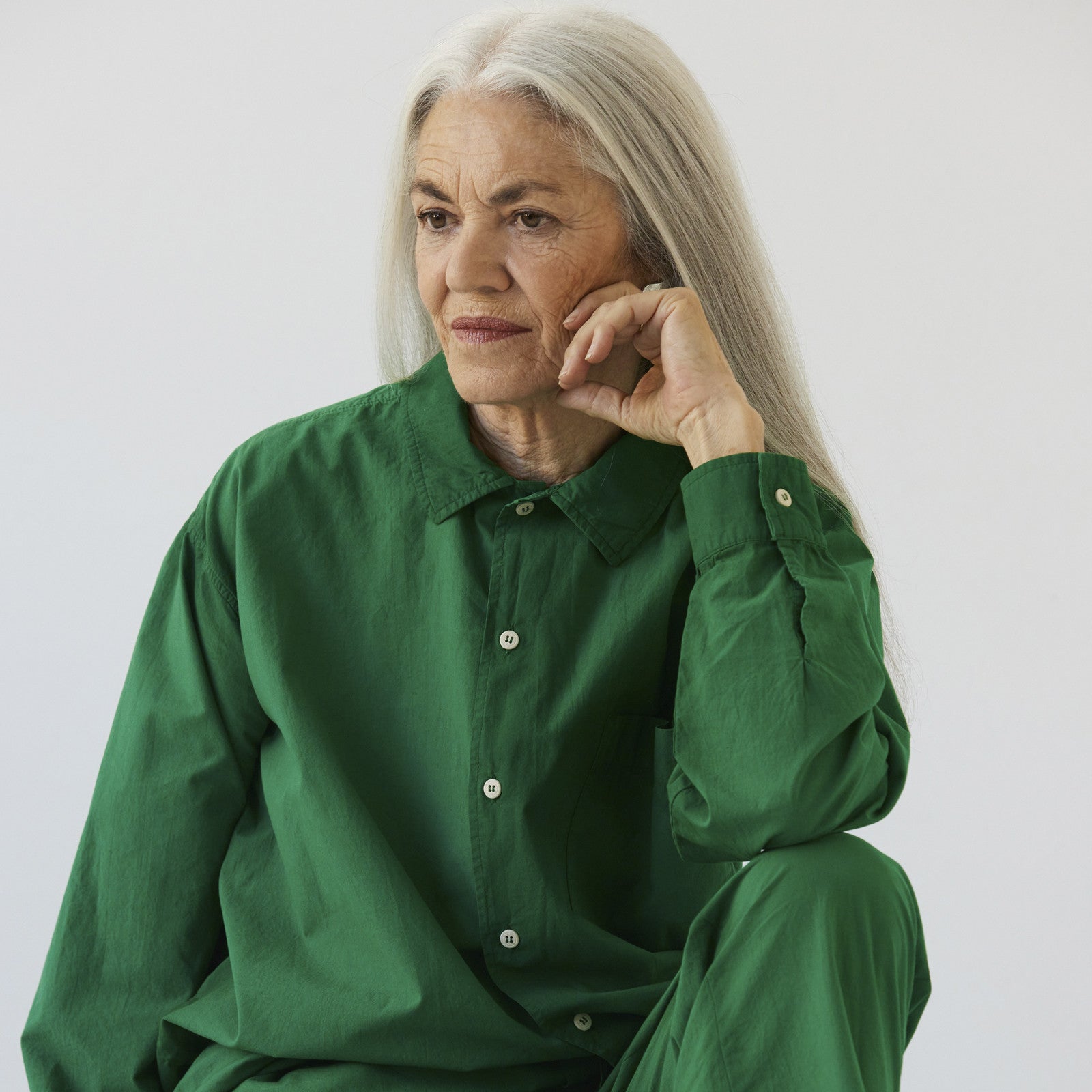 Yoko Shirt manches longues spinach