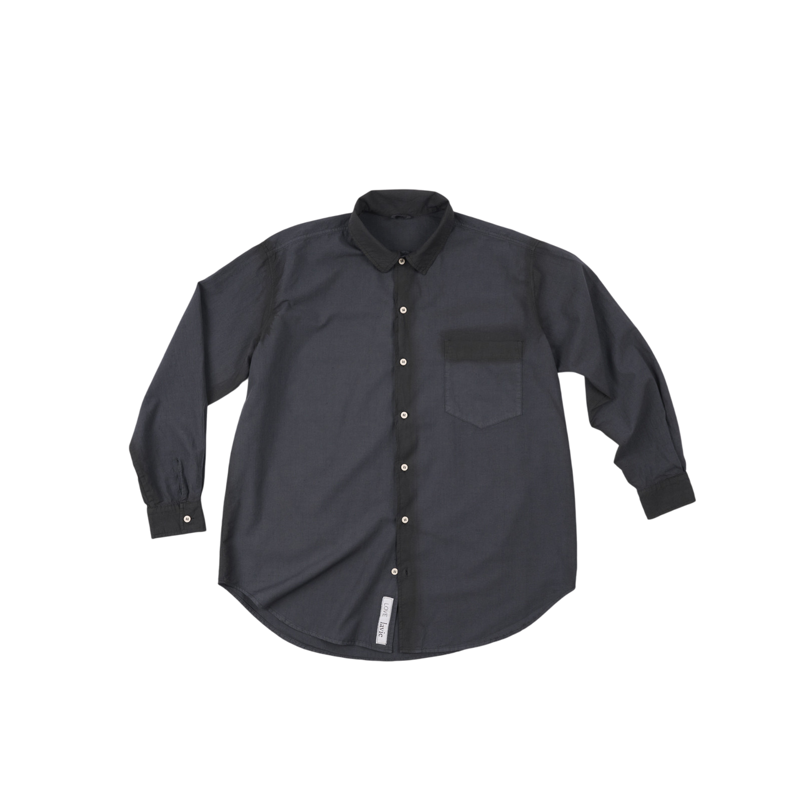 Yoko Shirt manches longues noir délavé