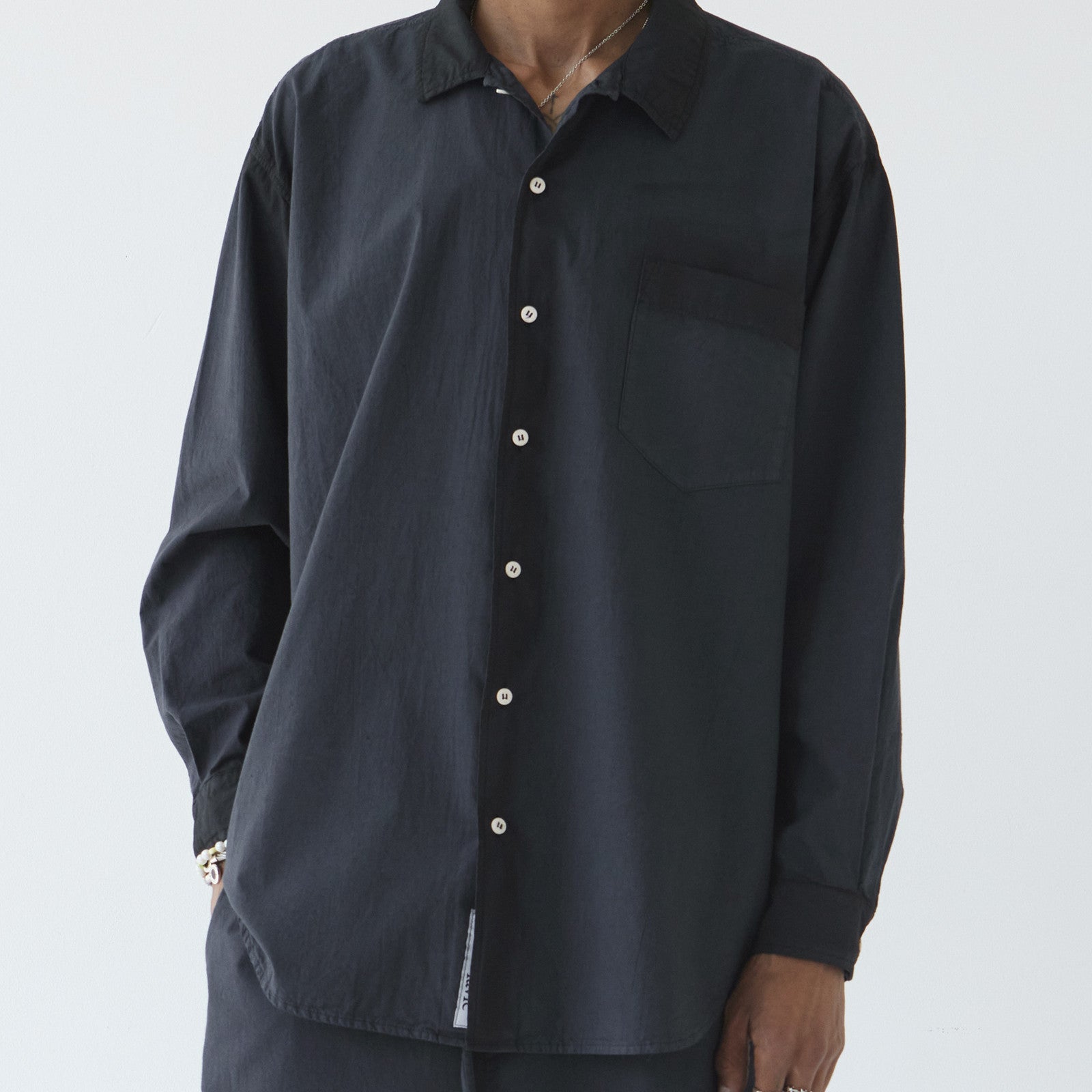 Yoko Shirt manches longues noir délavé