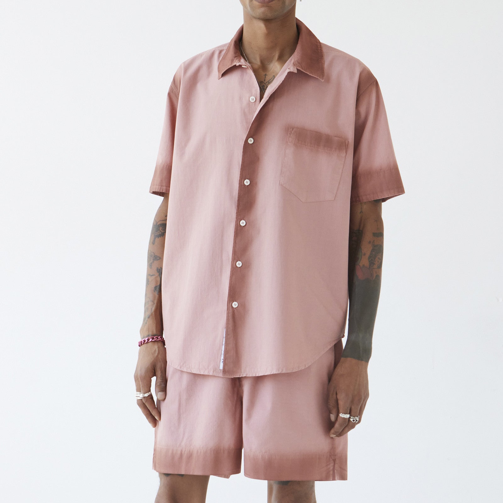 John Shirt shortsleeve ash rose