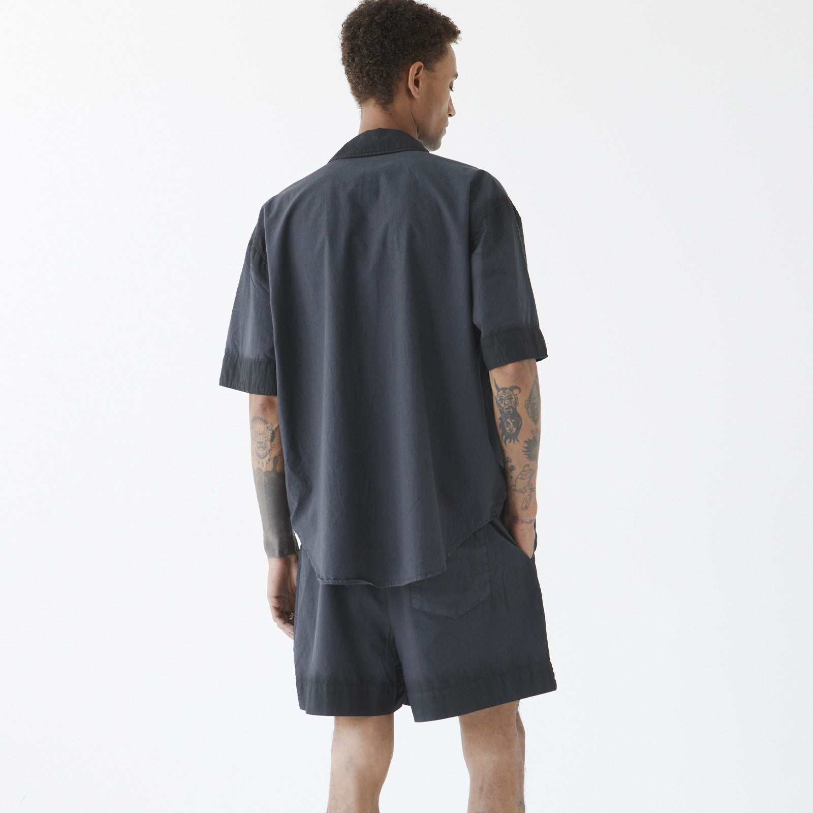 John shorts washed black