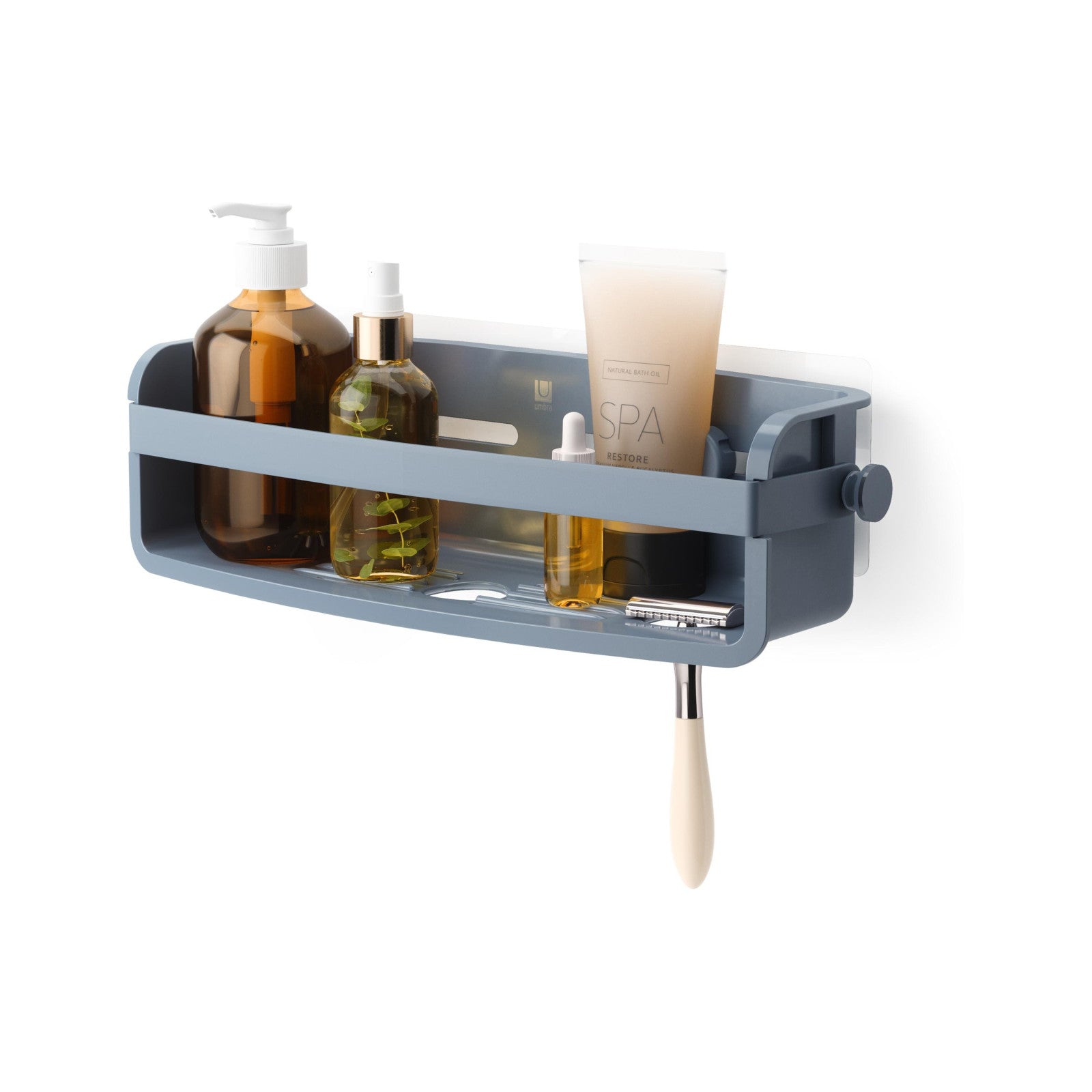 Umbra Shower Gel Holder Flex Adhesive Blue