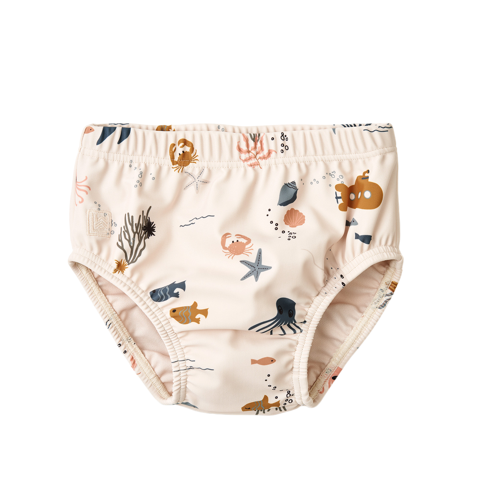 Anthony Printed Sea Creature Sandy baby swim trunks