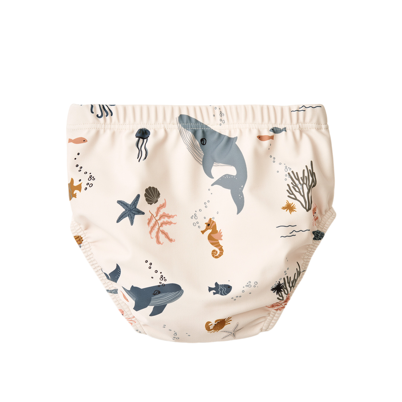 Anthony Printed Sea Creature Sandy baby swim trunks