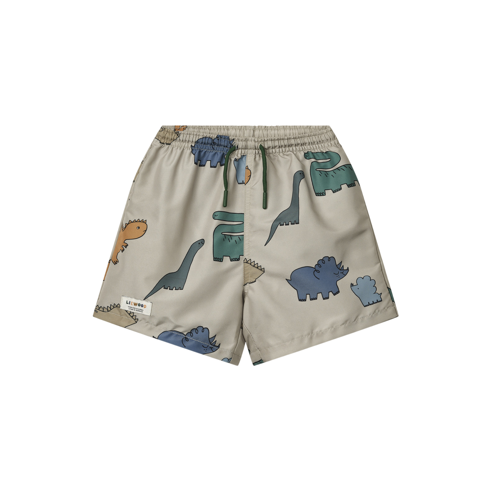 Badeshorts Duke mit Print Dinosaurs Mist