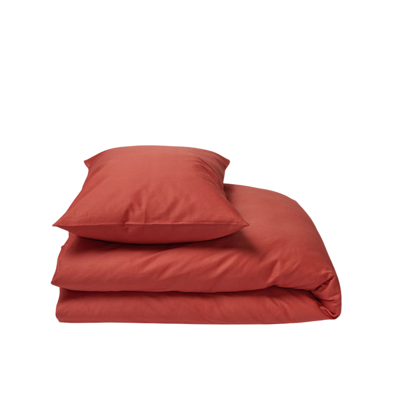 BRAGA Housse de couette dark brick 160x210 cm