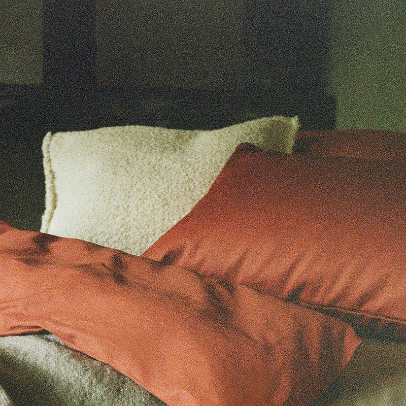 BRAGA Kissenbezug dark brick, 65x65 cm