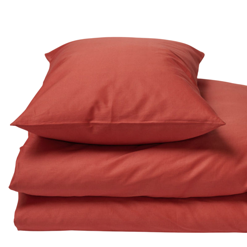 BRAGA taie d'oreiller dark brick 65x100 cm