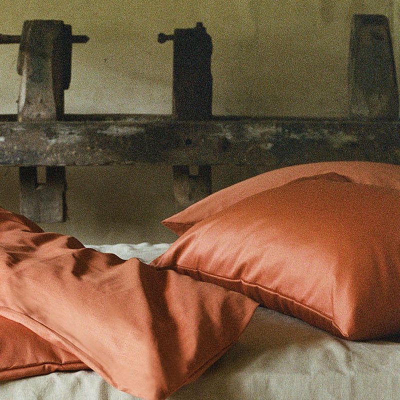 BRAGA cushion cover dark brick 65x100 cm