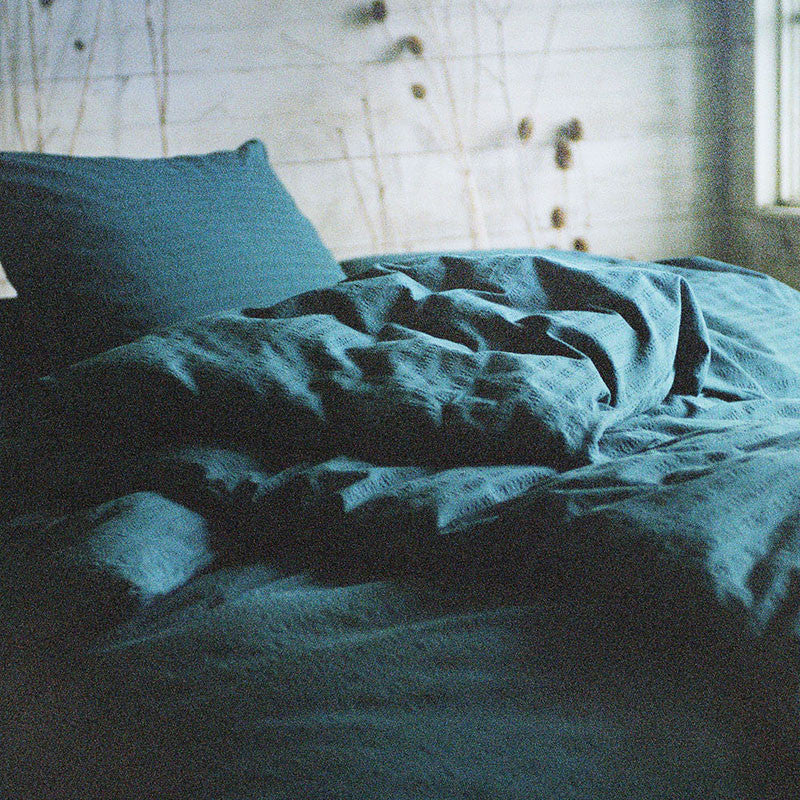 KEMERI comforter cover ocean green 240x240 cm