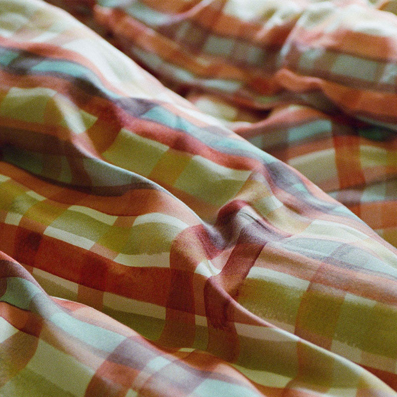 DUNWICH comforter cover dark brick 160x210 cm