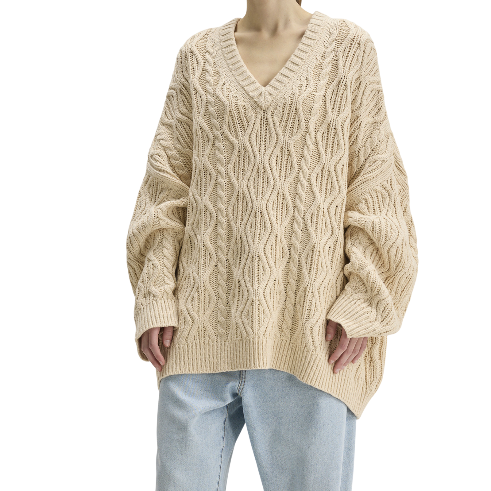 Knitted sweater Gesk Ivory