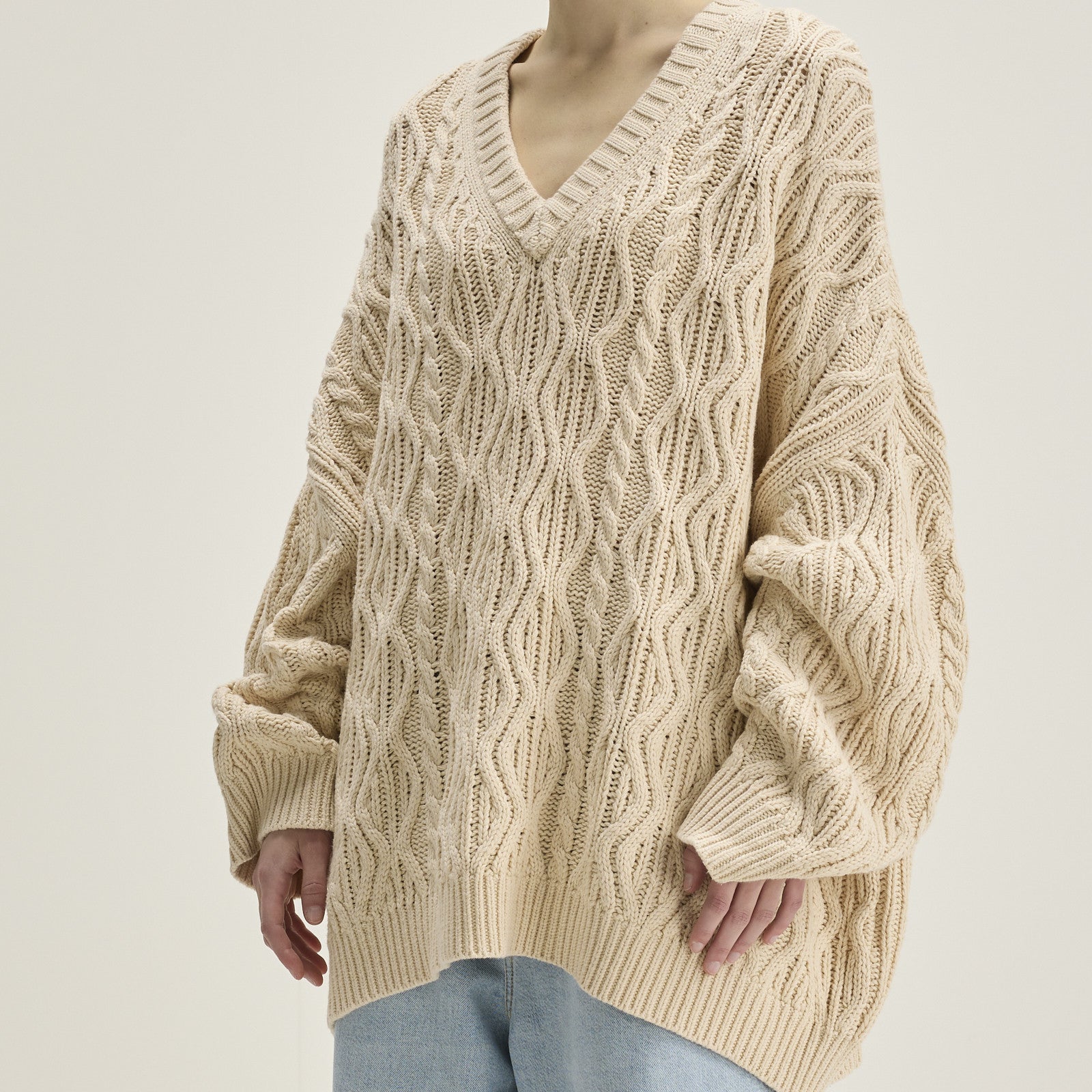 Pull-over en tricot Gesk Ivory