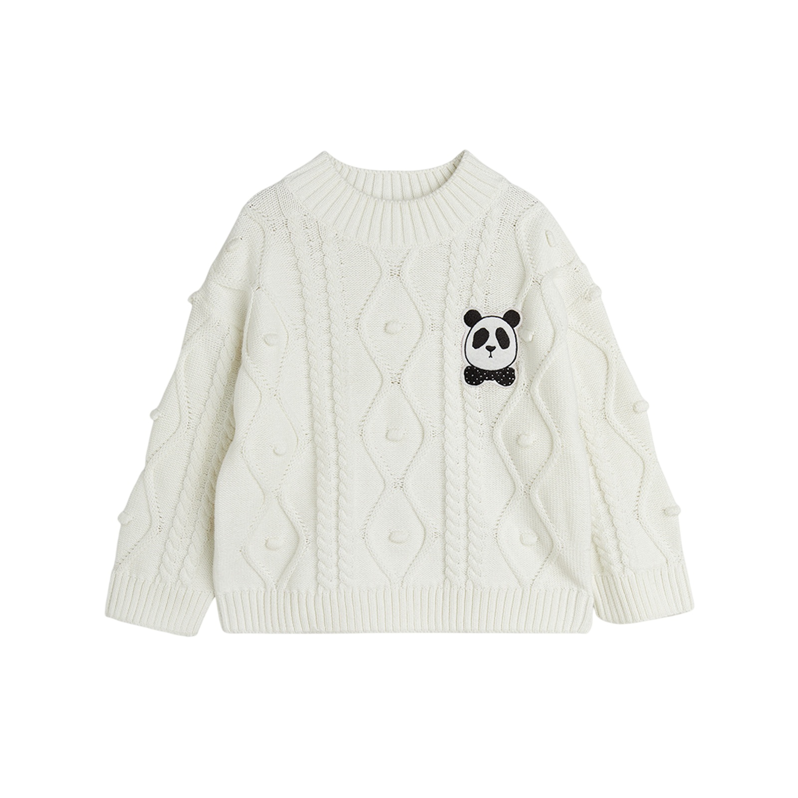 Knitted sweater Panda Offwhite