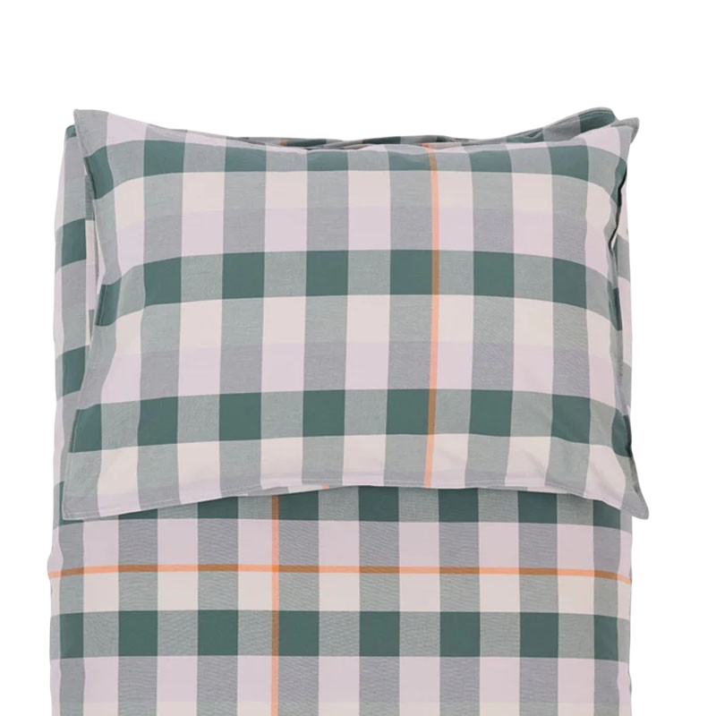 Kissenbezug Lyn dunkelgrün/lavendel