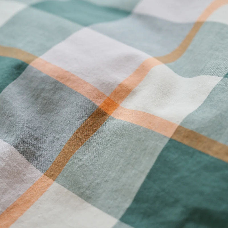 Lyn taie d'oreiller vert foncé/lavande 65x100 cm