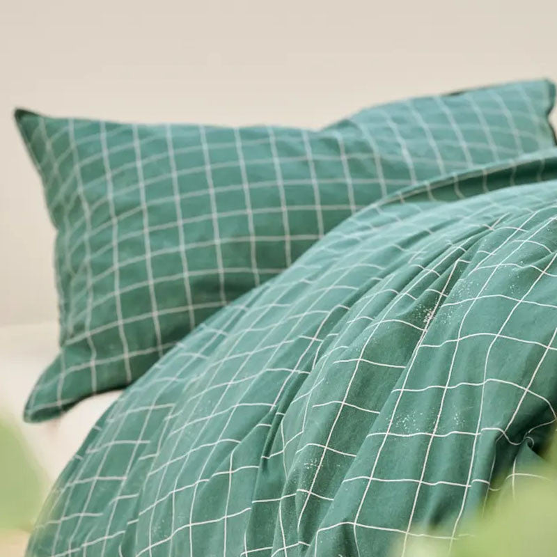 Vito cushion cover dark green/lavender 65x100 cm