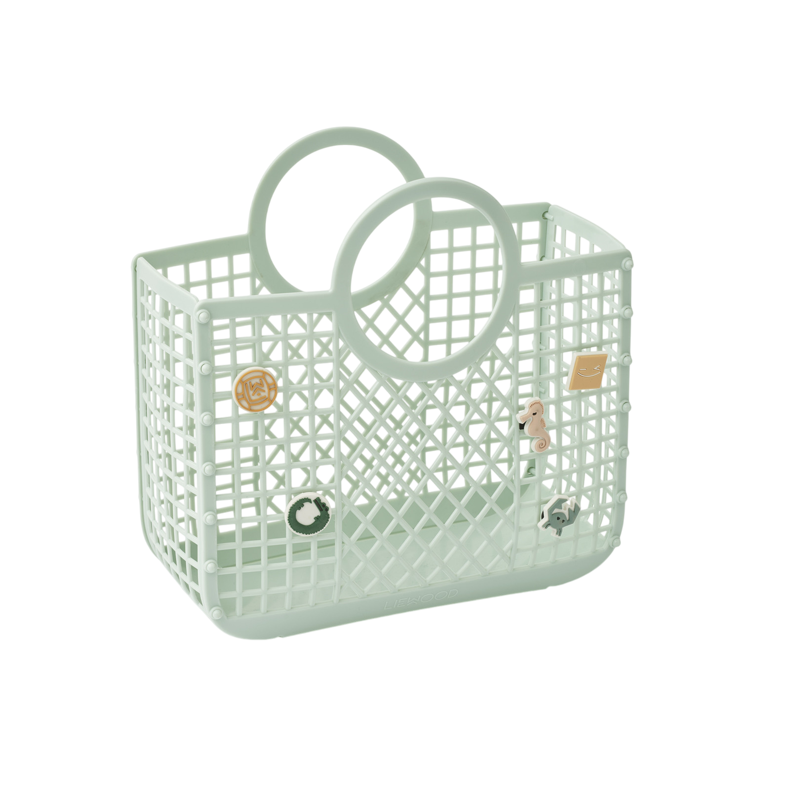 Korbtasche mit Charms Samantha Light Peppermint